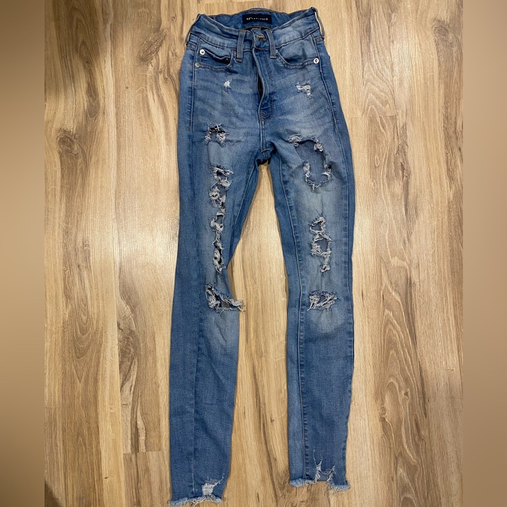 Womens Aeropostale high rise skinny jeans